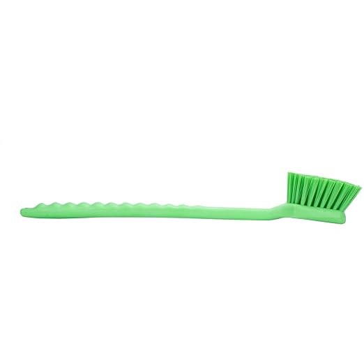 SPARTA 40501EC75 Plastic Large Scrub Brush, Kitchen Brush, Utility Brush With Long Handle For Cleaning, 20 Inches, Lime