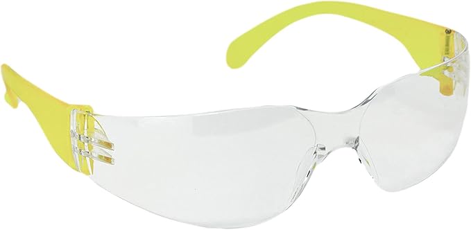 BISON LIFE Safety Glasses - Scratch Resistant Wrap Around Eyewear, Polycarbonate ANSI Z87.1 Impact Resistant Lens