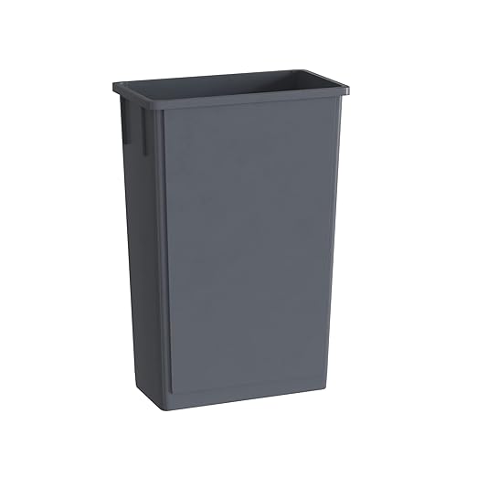 23 Gallon Gray Slim Jim Trash Can