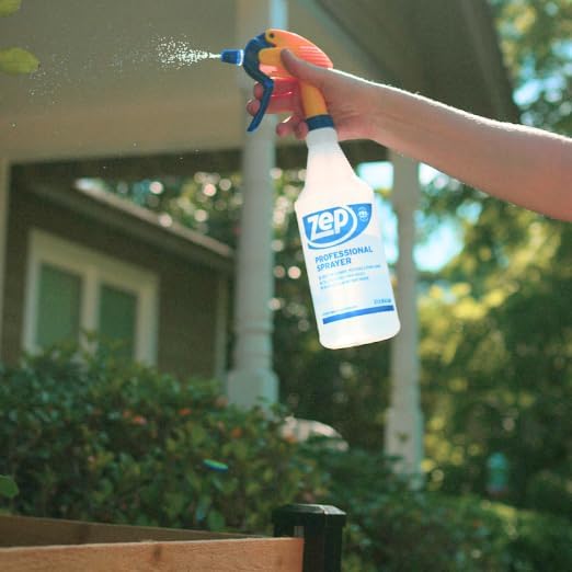 Zep Professional Sprayer Bottle - 32 oz (Case of 12) - HDPRO1 - Versatile Adjustable Nozzle Spray Bottles with a Fine Mist or Powerful Spray, Refillable for Diluted Concentrate