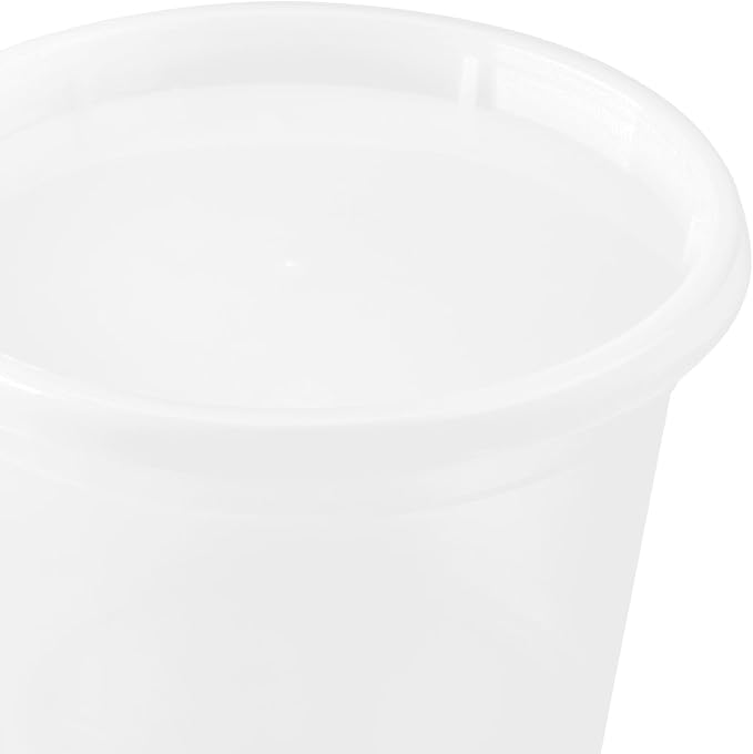 Karat [16oz - 240 ct] Clear PP Injection Molded Round Deli Containers with Lids (FP-IMDC16-PP)