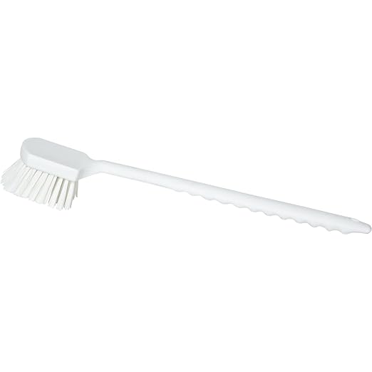 SPARTA 40501EC25 Plastic Large Scrub Brush, Kitchen Brush, Utility Brush With Long Handle For Cleaning, 20 Inches, Tan, (Pack of 6)