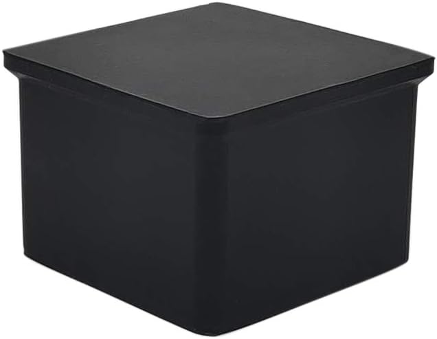 Flyshop Non-Slip Thick Rubber Leg Tips Floor Protectors Square Chair Leg Caps 38 x 38 mm, 1-1/2" x 1-1/2", Black, 20PCS