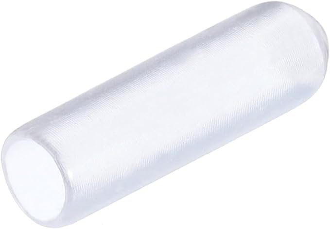 uxcell 20pcs Rubber End Caps 4mm ID Vinyl PVC Round Tube Bolt Cap Cover Screw Thread Protectors Clear