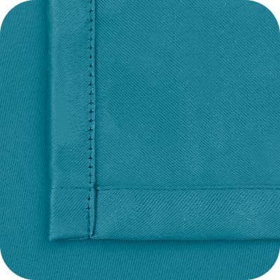 BGment Rod Pocket Blackout Curtains for Bedroom - Thermal Insulated Room Darkening Curtains for Living Room, Peacock Blue, 52 x 63 Inch, 2 Panels