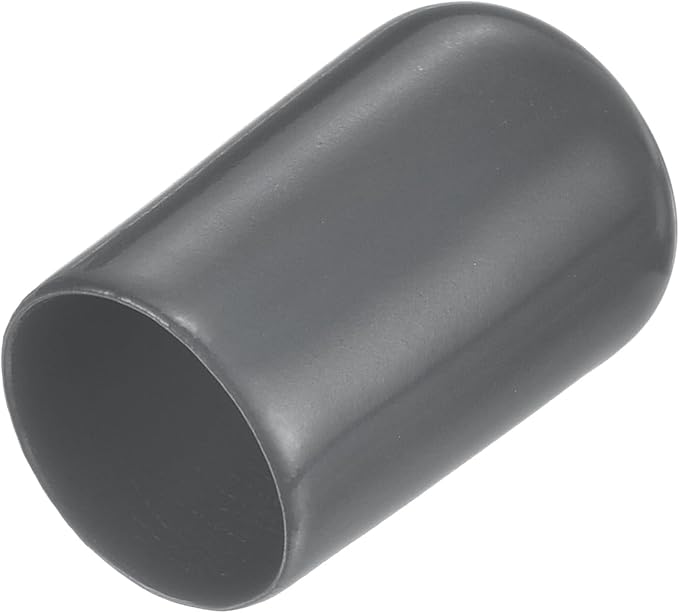 uxcell 20pcs Rubber End Caps 13.5mm ID Vinyl Round Tube Bolt Cap Cover Thread Protectors Dark Grey