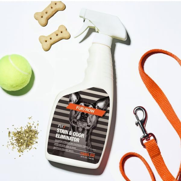 Pet Stain and Odor Eliminator Spray 32oz (1 Pack), Urine Odor Eliminator for Dogs and Cat Pee, Dog Urine Enzyme Cleaner for Dog Urine, Professional Strength Pet Oder Pet Stain Remover for Carpet Odor