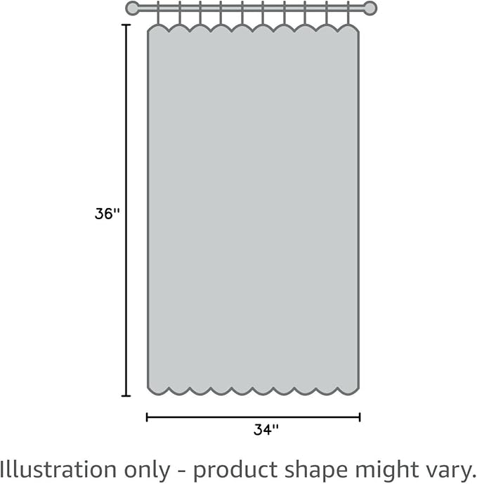 BGment Brown Kitchen Curtains 36 INES Long for Window Over Sink - Chocolate Cafe Window Drapes with Rod Pocket Blackout Blinds for Rv Bathroom, 34 x 36 Inch, 2 Panels