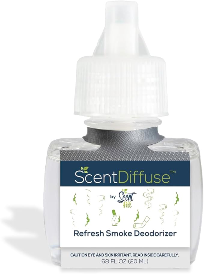 Scent Fill Refresh Smoke Deodorizer Plug in Air Freshener, 4 Scented Oil Refills