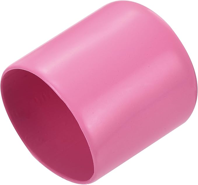 uxcell 20pcs Rubber End Caps 23mm ID Vinyl PVC Round Tube Bolt Cap Cover Screw Thread Protectors Pink