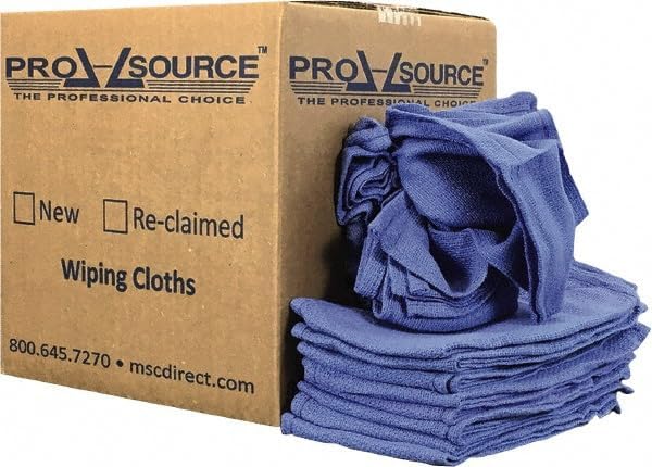 PRO SOURCE 10 Lb Box Virgin Surgical Lint-Free Blue Cotton Huck Towels: 16" x 25"