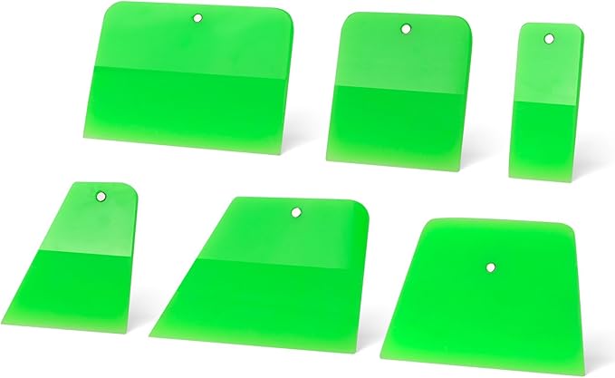 NEWISHTOOL 6 Pcs Magnetic PPF Squeegee Window Tint Tools Auto Car Paint Protection Film Install Tool, Soft Rubber Scraper Application for Windshield and Glass Window Tinting, Cleaning & Bubble Removal