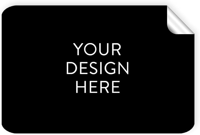 5-1000 Custom Vinyl Stickers - Upload Your own Image, Text, Design, Logo - Personalized Logo Labels for Handmade, Packaging, Bottle, Jars, Candle, Brand Stickers (Black, 4x2)