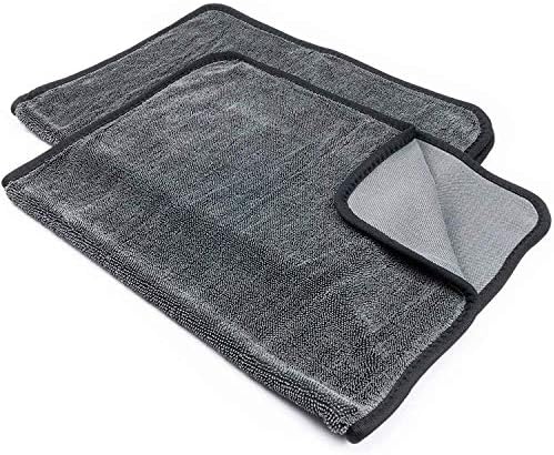 SOFTBATFY Microfiber Car Drying Towel, Shiny Bath Drying Towel Shower Cubicles Cloth for Water Removal in Shower and Bathroom (20x24inches*2pack)