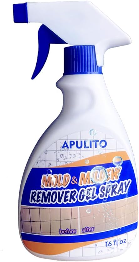 APULITO Household Bathroom Shower Cleaner, Home Cleaning Gel for Wall Tile Grount Sink Kitchen - 16 Fl oz