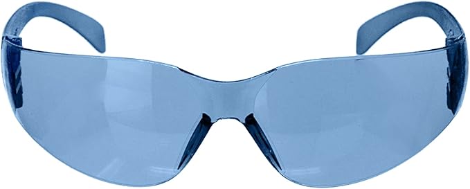 BISON LIFE Safety Glasses - Scratch Resistant Wrap Around Eyewear, Polycarbonate ANSI Z87.1 Impact Resistant Lens