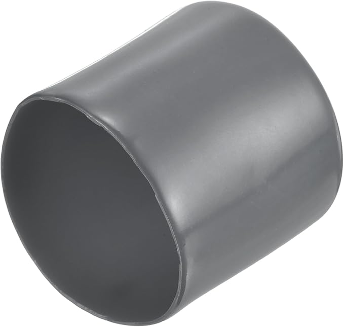 uxcell 20pcs Rubber End Caps 36mm ID Vinyl Round Tube Bolt Cap Cover Thread Protectors Dark Grey