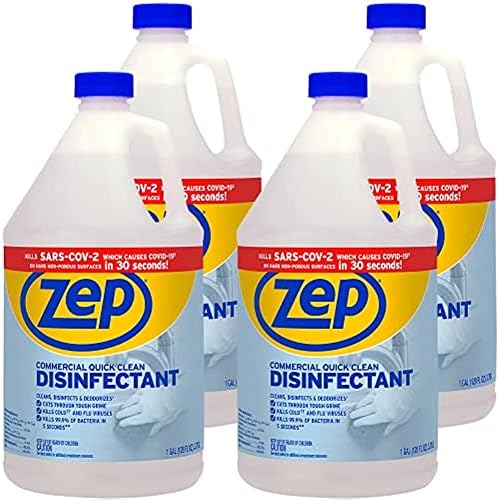 Zep Commercial Quick Clean Disinfectant - 1 Gallon (Case of 2) - ZUQCD128