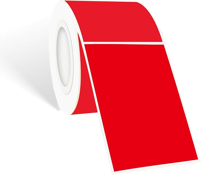 STARLIBOO 250 Red 2*3 Inch Rectangle Removable Writable Color Coding Labels, Name Tag Stickers, File Folder Labels