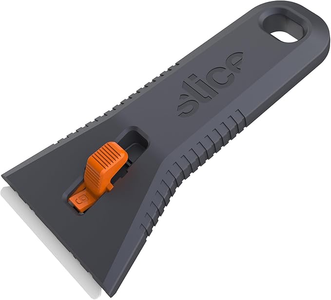 Slice 10591-CS Manual Utility Scraper, Locking Ceramic Blade, Rust Free, Finger Friendly, Soft-Touch Comfort Grips Reduce Strain, 12 Pack, Regular - Manual (Locks in Position) (10591-12)