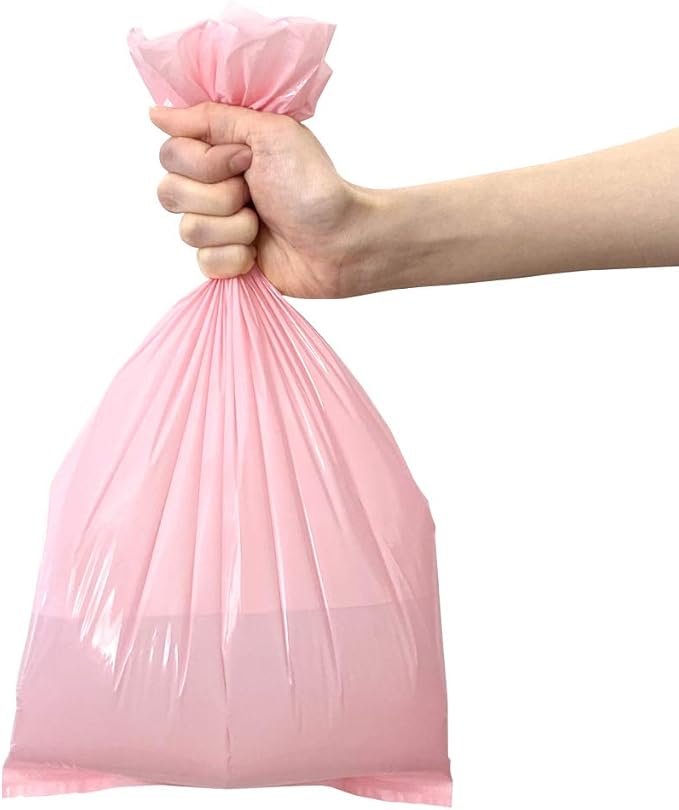 BOS Amazing Odor Sealing Baby Diaper Disposal Bags - Durable and Unscented [Size: M, Color: Pink] (90 count, Pack of 2) (180 Bags)