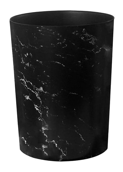 Feisco Small Trash Can for Bathroom, 2 Gallon Trash Can Trash Bin Wastebasket Garbage Can for Kitchen,Bathroom Office, Bedroom,Dorms,Laundry Room (Black, 1 Pack)