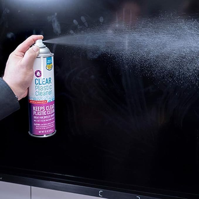 Invisible Glass 91014-3PK 19-Ounce Screen and Plastic Cleaner Protectant and Polish Anti-Fog and Anti-Static for Plastic Surfaces Touchscreens, Plastic Shields and Guards, Electronics, Pack of 3 , white