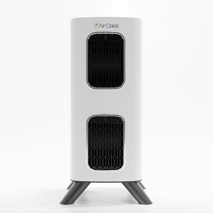 Air Oasis iAdaptAir 2.0 H13 HEPA Filter Air Purifier Reduces 99% of Viruses, Mold, Dust, Smoke, Pollen & Odors Quietest on The Market WiFi Compatible 2,650 Sq Ft of Clean Air