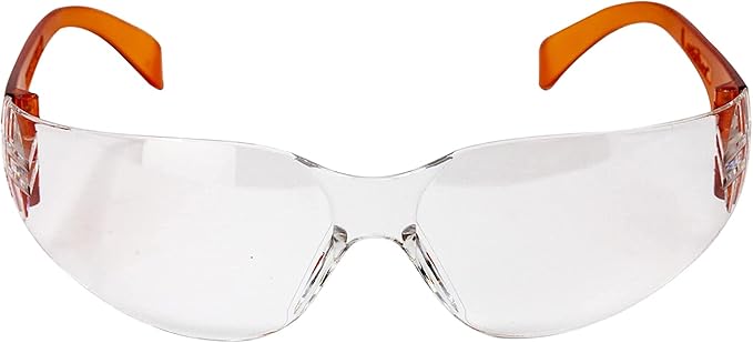 BISON LIFE Safety Glasses - Scratch Resistant Wrap Around Eyewear, Polycarbonate ANSI Z87.1 Impact Resistant Lens