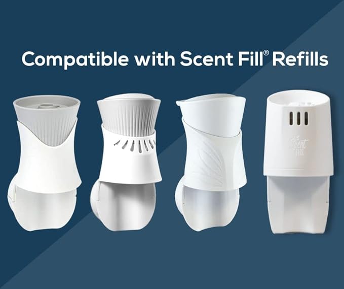 Scent Fill Vanilla Patchouli Plug in Air Freshener, 4 Scented Oil Refills