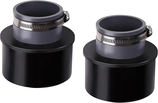 2.5'' Dust Collection Ports Port(2 Ports & 2 Metal Hose Clamps) Compatible with 2.5-inch dust collection hoses(Pack Of 2)