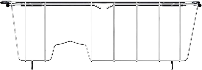 Stainless Steel Dish Drying Rack(15"L x 8.3"W x 4.2"D), Expandable Fruit & Vegetable Drain Rack over Sink, Dish Drainer Rack in Sink, with Stainless Steel Utensil Holder & 16" Silicone Mat
