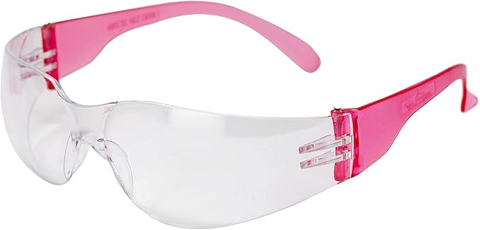 BISON LIFE Safety Glasses - Scratch Resistant Wrap Around Eyewear, Polycarbonate ANSI Z87.1 Impact Resistant Lens