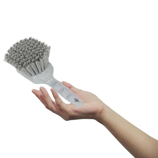 SPARTA 40541EC14 Plastic Scrub Brush, Utility Brush, Kitchen Brush With Hanging Hole For Cleaning, 8 Inches, Blue, (Pack of 6)