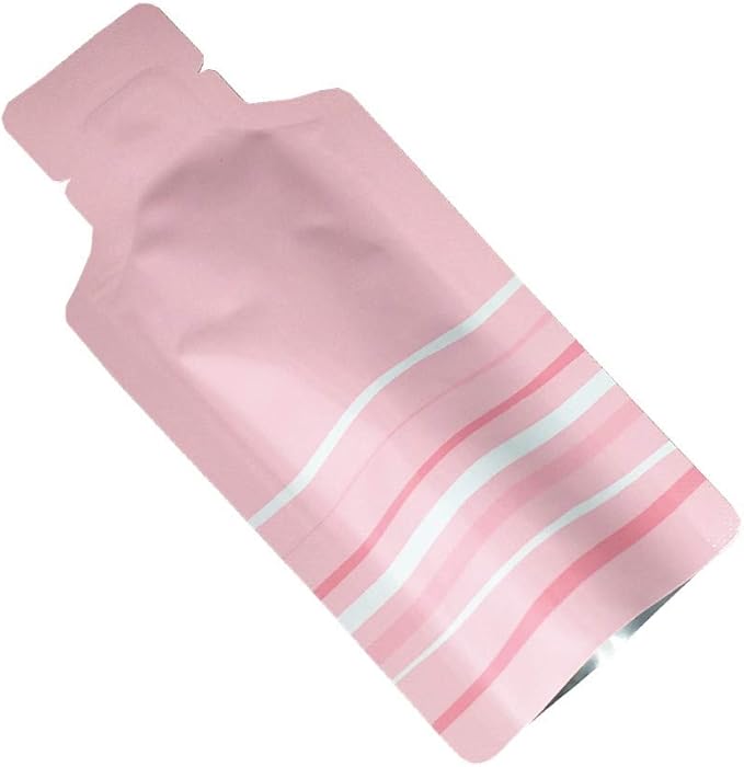 100 Pack 1.97x4.3 inch Heat Seal Sample Mylar Packets for Portable Travel Toiletries Empty Disposable Liquid Shampoo Pouch Single Serving Coffee Powder Condiments Food Storage (Pink)