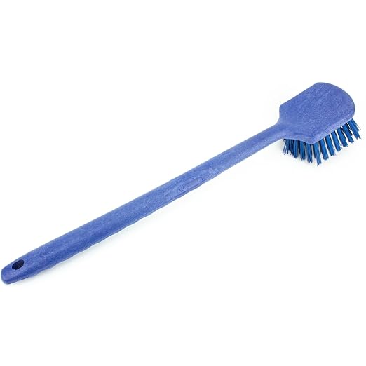 SPARTA 40501EC14 Plastic Large Scrub Brush, Kitchen Brush, Utility Brush With Long Handle For Cleaning, 20 Inches, Blue, (Pack of 6)