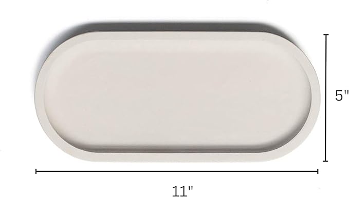 Selegna Diatomaceous Earth Stone Sink Tray - Quick Drying, Reversible Tray for Kitchen & Bathroom Countertop Organizer, Use as Bottle Drying Rack, Sink Caddy, Vanity Organizer, Tea Tray, Sponge Holder