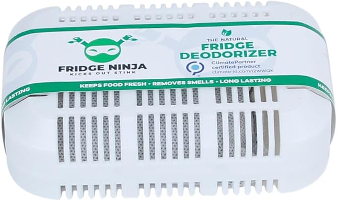 XL Pack of Refrigerator Deodorizer Odor Eliminator – Better than Baking Soda - Refrigerator and Fridge Smell Eliminator – Freezer Deodorizer Odor Eliminator for Refrigerators, Coolers, and Lunch Boxes
