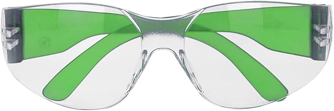 BISON LIFE Safety Glasses - Scratch Resistant Wrap Around Eyewear, Polycarbonate ANSI Z87.1 Impact Resistant Lens