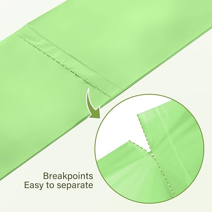13 Gallon Trash Bags Compostable Compost Large Garbage Bag Extra Thick 1.1 Mil for Kitchen Bathroom BPI Certified 35 Counts, Green
