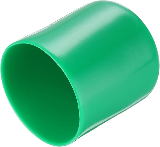 uxcell 20pcs Rubber End Caps 40mm ID Vinyl PVC Round Tube Bolt Cap Cover Screw Thread Protectors Dark Green
