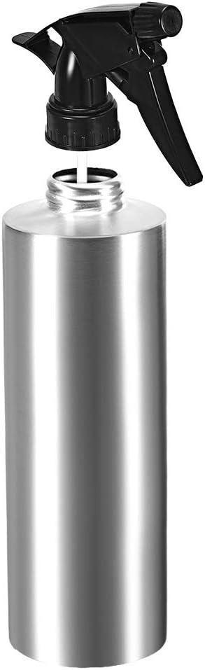 uxcell 11.8oz/350ml Spray Bottle 304 Stainless Steel with Fine Mist Sprayer, Empty Refillable Container for Kitchen Bathroom or Plants Water Sprayer