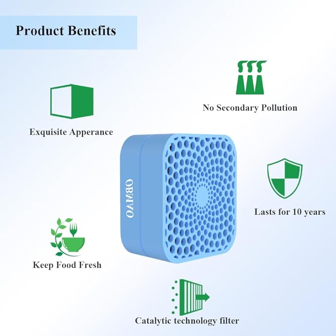 Fridge Deodorant, a Portable Wonder, offers 10 Years of Long-Term use. It is Suitable for a Variety of Scenarios and Outperforms Baking-Soda-Charcoal Air Purifiers in Terms of Performance