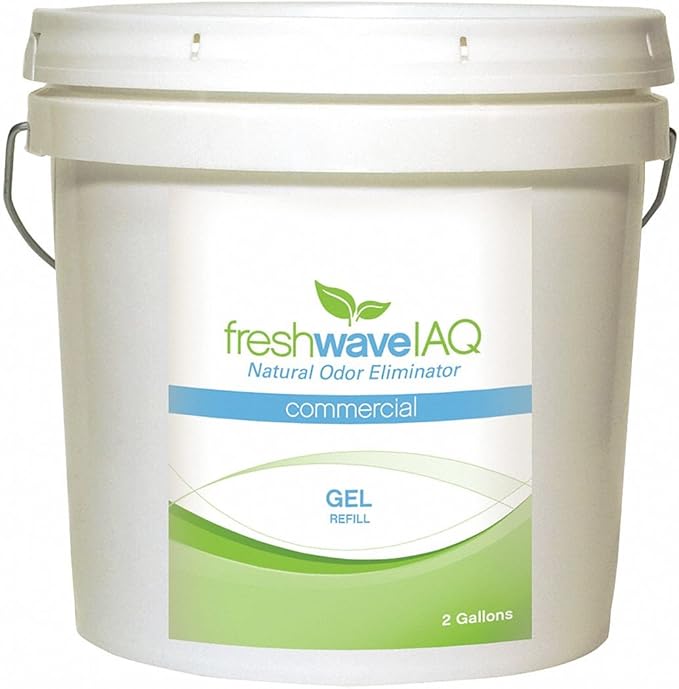 Fresh Wave IAQ Commercial Odor Eliminating Gel Refill, 2 Gallon Bucket | Odor Absorbers for Home | Safer Odor Relief | Natural Plant-Based Odor Eliminator | Refill For 8oz & 16oz. Gels