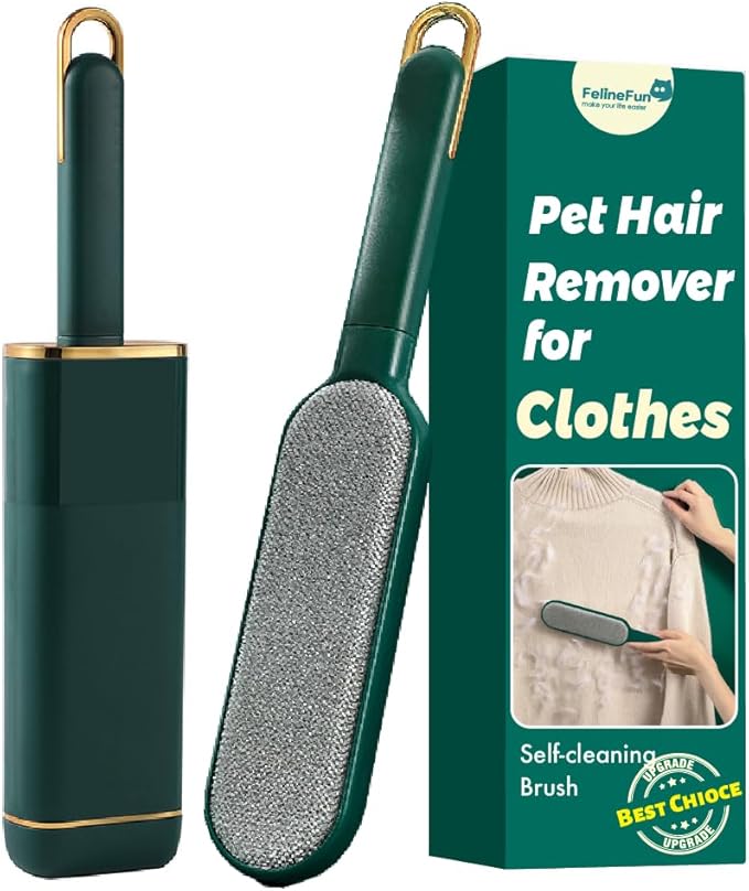 Pet Hair Remover for Clothes -Dog & Cat Hair Remover for Clothes-Better Than Lint Rollers for Pet Hair, Lint Remover Brush, Lint from Clothing, Couch, Furniture, Bedding,Car