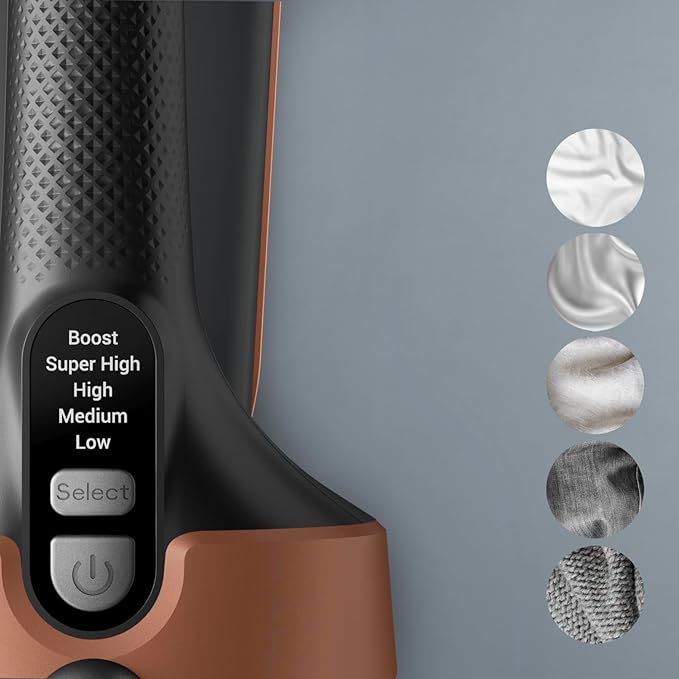 Rowenta Iron Steamer for Clothes, 3in1 Hand Held Steamers, Clothing Steamer, Ironing, Lint Remover, 7.1 Oz Tank, 1875 Watts, Auto-Off, Black & Copper, DR8855