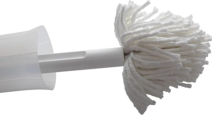 Fuller Brush Toilet Bowl Swab with Handy Holder Caddy – Antimicrobial Toilet Swab with Soft Non-Scratch Head, Long Handle, Deep Cleaning Under Rim