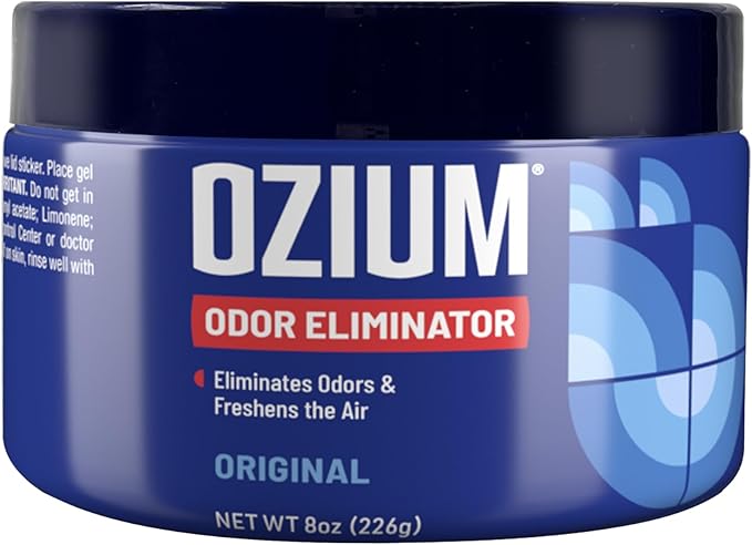 Ozium 8 Oz. 1 Pack Odor Eliminating Gel for Homes, Cars, Offices and More
