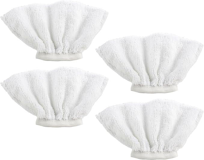 4Pack Microfiber Cloths for Handheld Steam Cleaner Compatible with Bissell Steam Shot, Comforday, PurSteam, Wagner Spraytech, Universal Washable Steam Cleaner Accessories (4)
