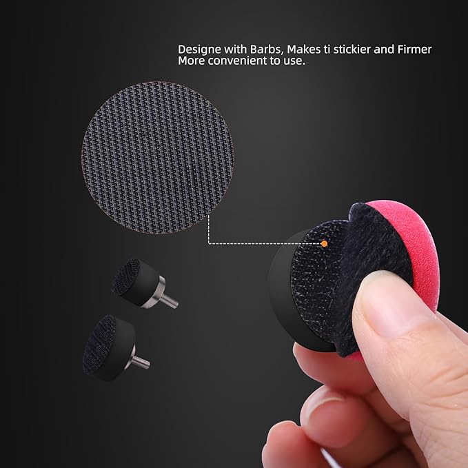 Mini Buffing Polishing Pads, 32Pcs Mini Detail Polisher Pads Use On Rotary Tools,Cordless Electric Drill, Polisher Tool for Tight Area Detailing Polishing Waxing and Sealing Glaze -HTDEPMIXUS